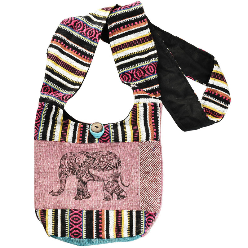 ThreadHeads Mandala Elephant Cotton Sling Bag - Headshop.com