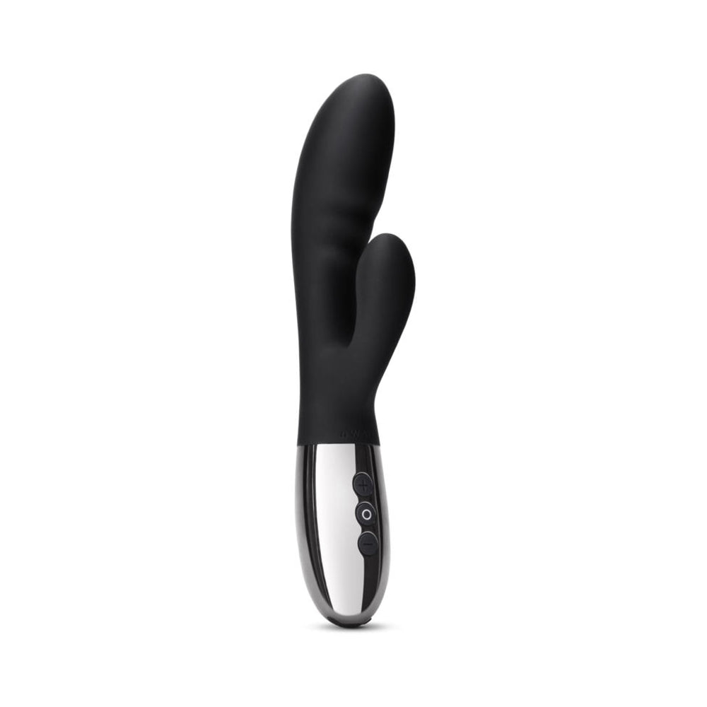 Le Wand Blend Rechargeable Double-Motor Silicone Rabbit Vibrator Black - Headshop.com