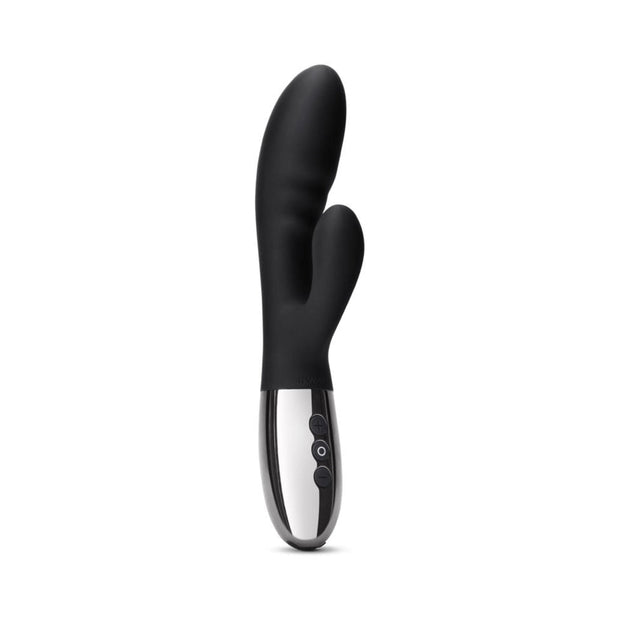Le Wand Blend Rechargeable Double-Motor Silicone Rabbit Vibrator Black - Headshop.com