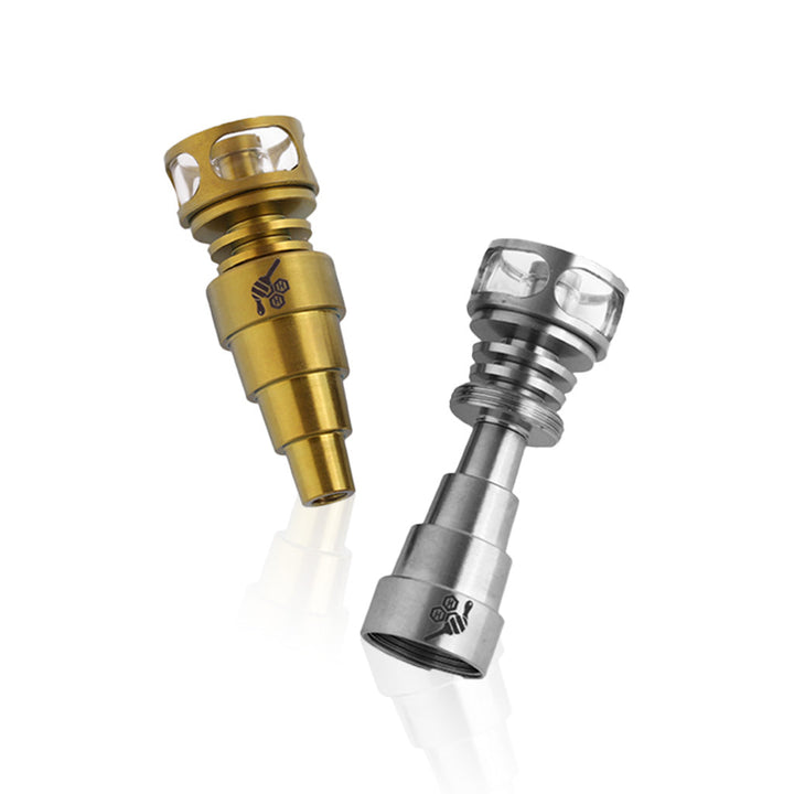 Honeybee Herb Titanium 6 IN 1 Cage Hybrid Dab Dab Nail - Headshop.com