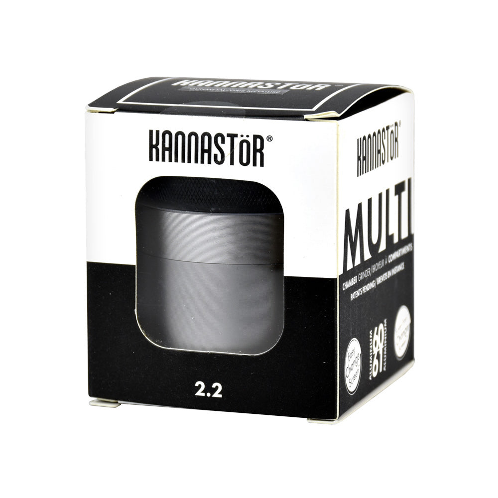 Kannastor Multi Chamber Grinder - 2.2" / Gunmetal - Headshop.com
