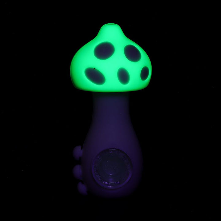 6CT BUNDLE - Silicone Mushroom Hand Pipe - 4.25" / Assorted Colors