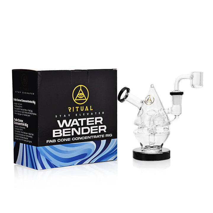 Ritual Smoke - Water Bender Fab Cone Concentrate Rig - Black - Headshop.com