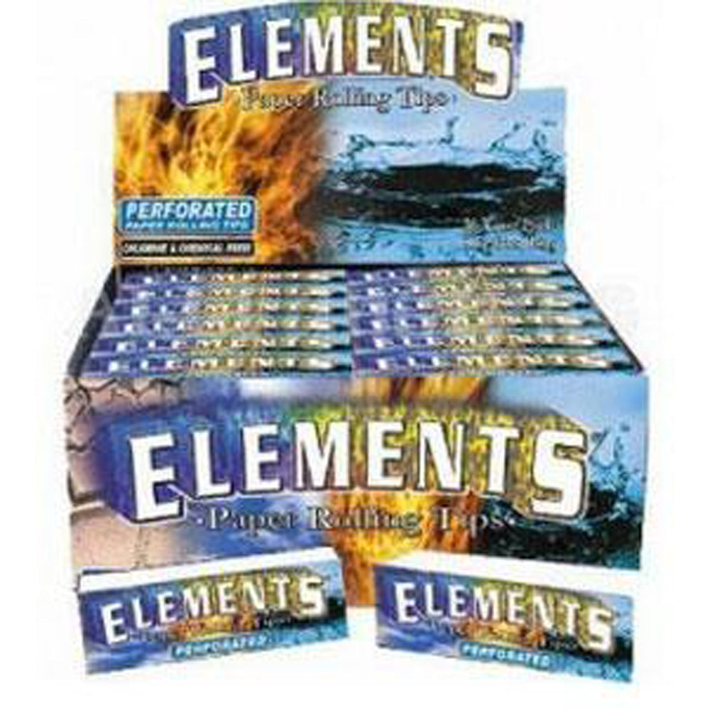 Element Paper Tips Box Elements Perforated Paper Rolling Tips Display (50 Tips Per Pack) - 50 ...