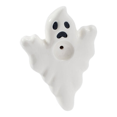 Wacky Bowlz Ghost Ceramic Hand Pipe - 4" - Headshop.com