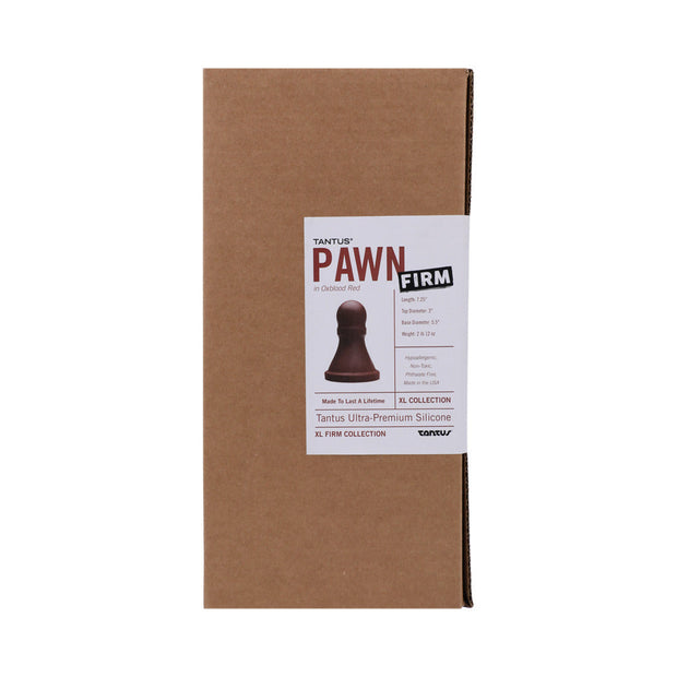 Tantus The Pawn Firm Dildo Garnet (Box) - Headshop.com