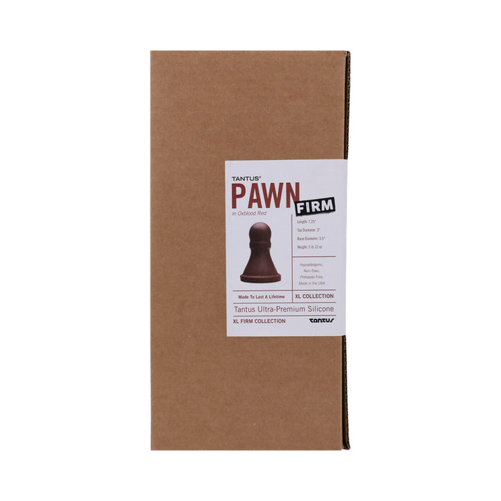Tantus The Pawn Firm Dildo Garnet (Box) - Headshop.com