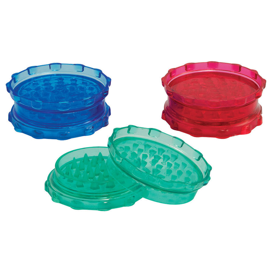 3" Acrylic 2pc Grinder - Colors Vary - Headshop.com
