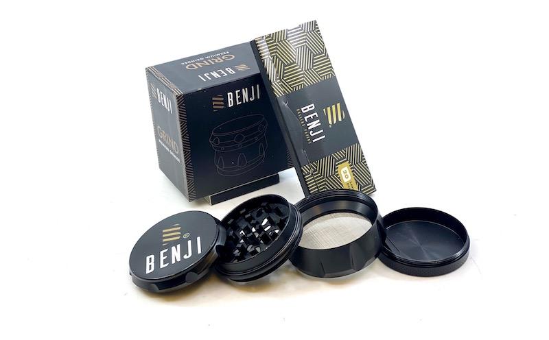 Benji GRIND - Aluminum Grinder + Booklet - Headshop.com