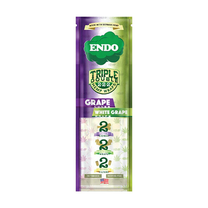 Endo Triple Double Hemp Wraps / Cones Combo - Headshop.com