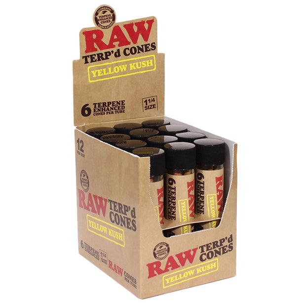 RAW TERP'd Cones | 1 1/4 | 6pc | 12pk - Headshop.com