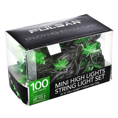 Pulsar Mini High Lights Hemp Leaf LED String Light Set - Headshop.com