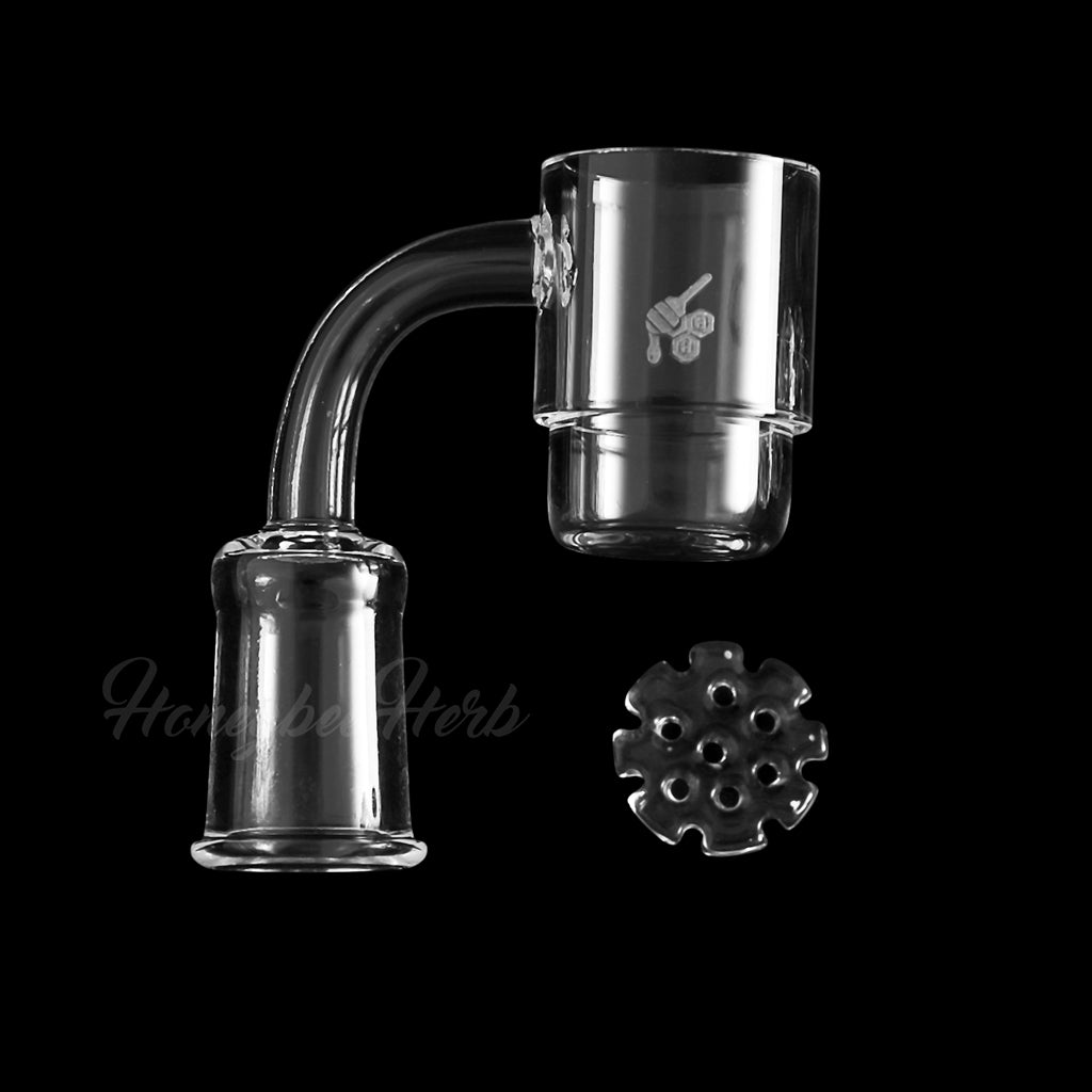 HONEY DISC DEEP DISH QUARTZ BANGER - 90° DEGREE | YL - Headshop.com