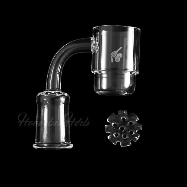 HONEY DISC DEEP DISH QUARTZ BANGER - 90° DEGREE | YL - Headshop.com