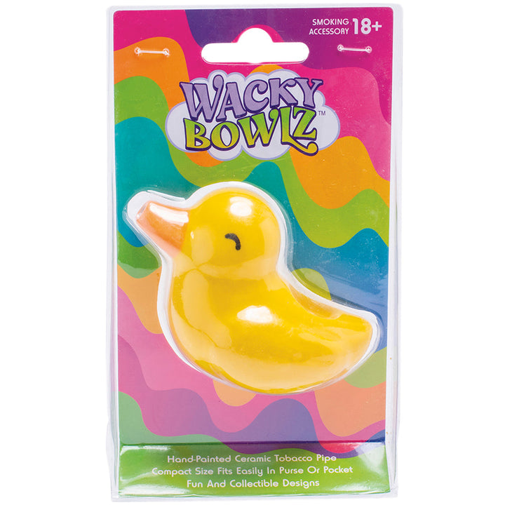 Wacky Bowlz Lil Ducky Ceramic Hand Pipe | 3.5" - Headshop.com