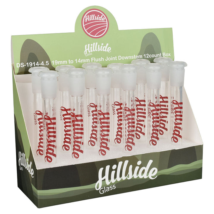 12PC DISPLAY - Hillside Glass Downstem - 4.5" - Headshop.com