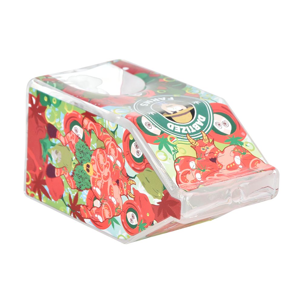 Dabtized Juice Carton LED Glass Hand Pipe 3.75"