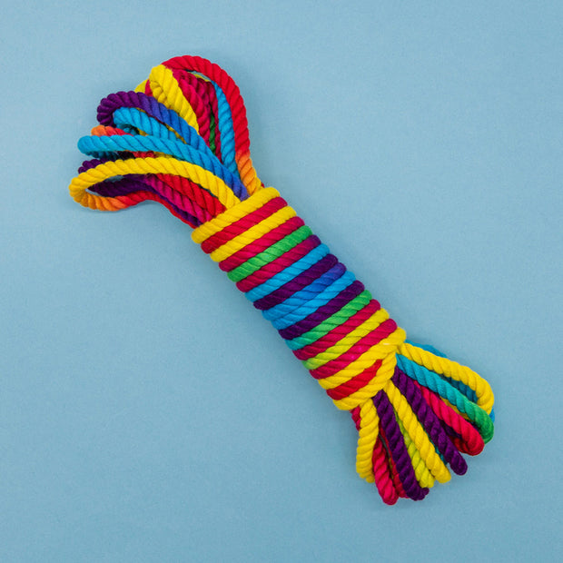 Emojibator Funfetti Rainbow Bondage Rope 26.25 ft. - Headshop.com
