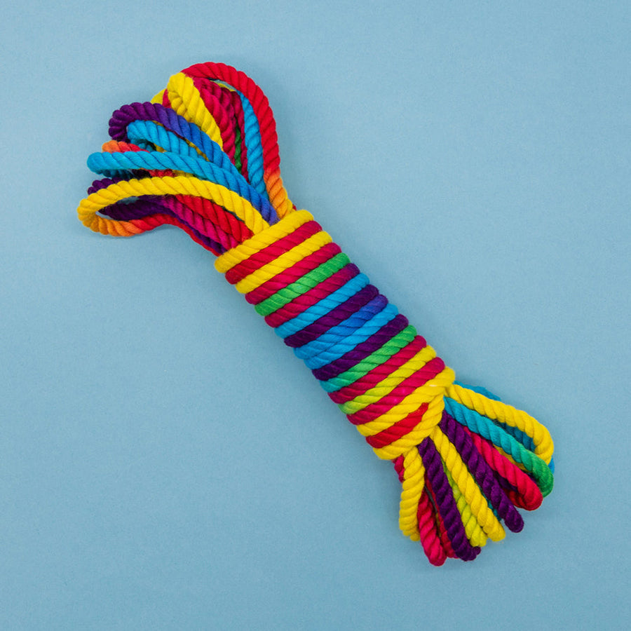 Emojibator Funfetti Rainbow Bondage Rope 26.25 ft. - Headshop.com