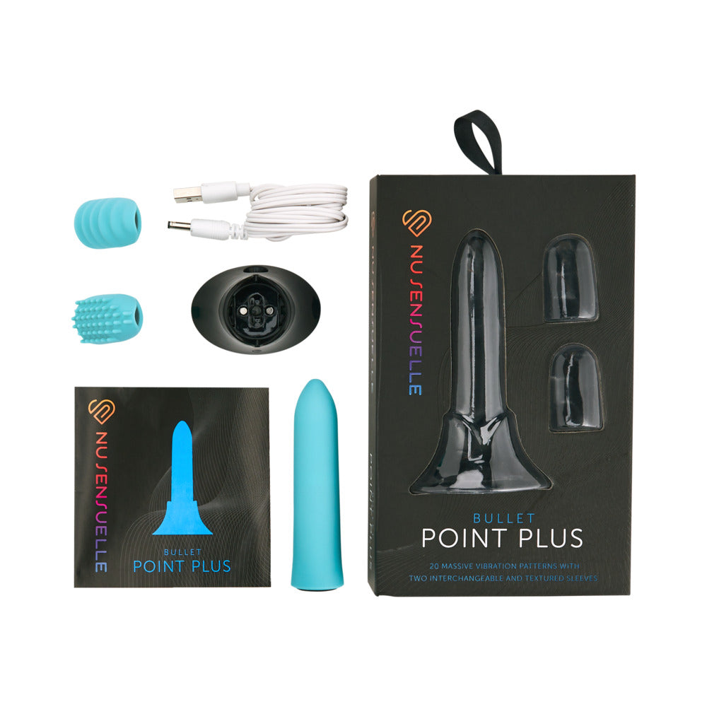 Nu Sensuelle Point Plus Bullet with Sleeves Tiffany Blue - Headshop.com