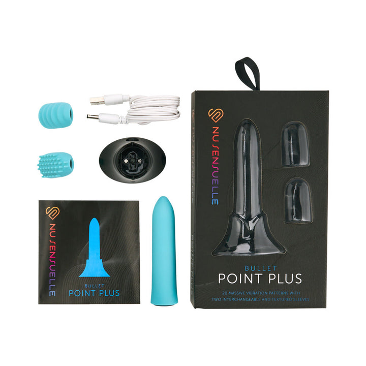 Nu Sensuelle Point Plus Bullet with Sleeves Tiffany Blue - Headshop.com