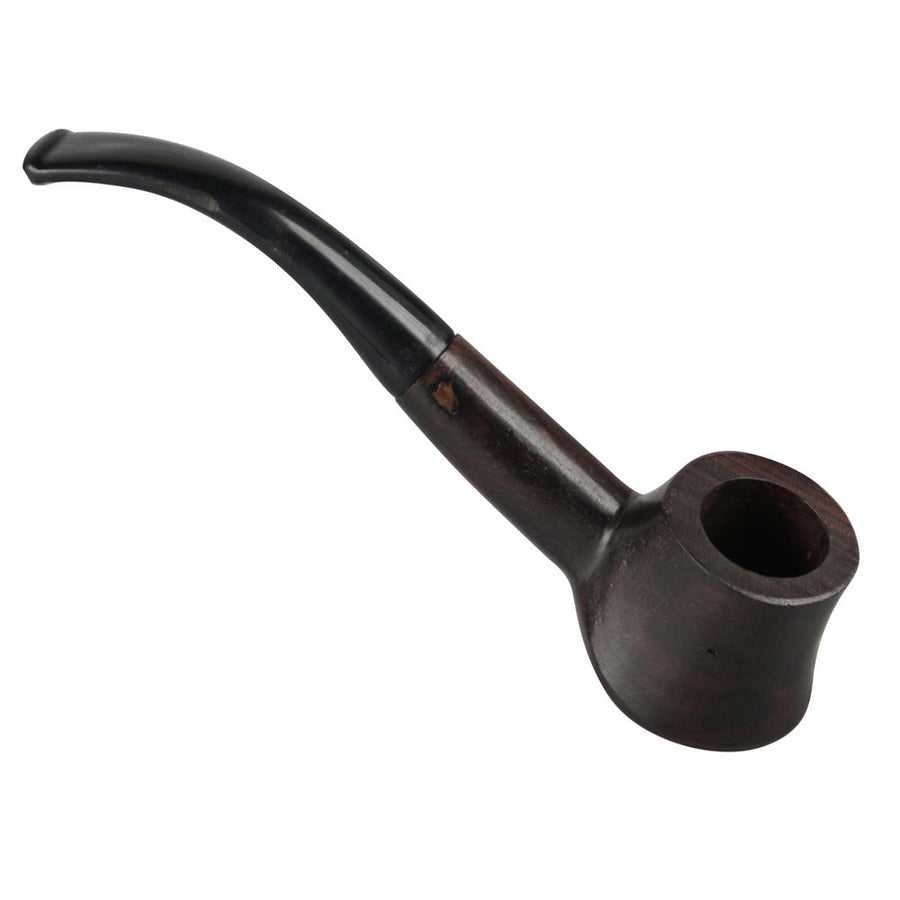 Wood Half Bent Style Hand Pipe - Headshop.com