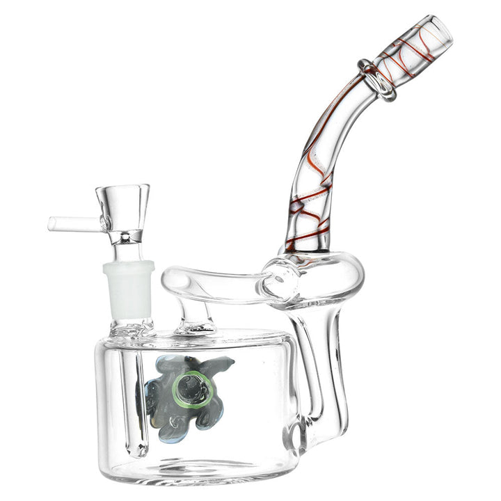Sunbathing Sea Turtle Recycler Water Pipe - 14mm F / 7" - Headshop.com