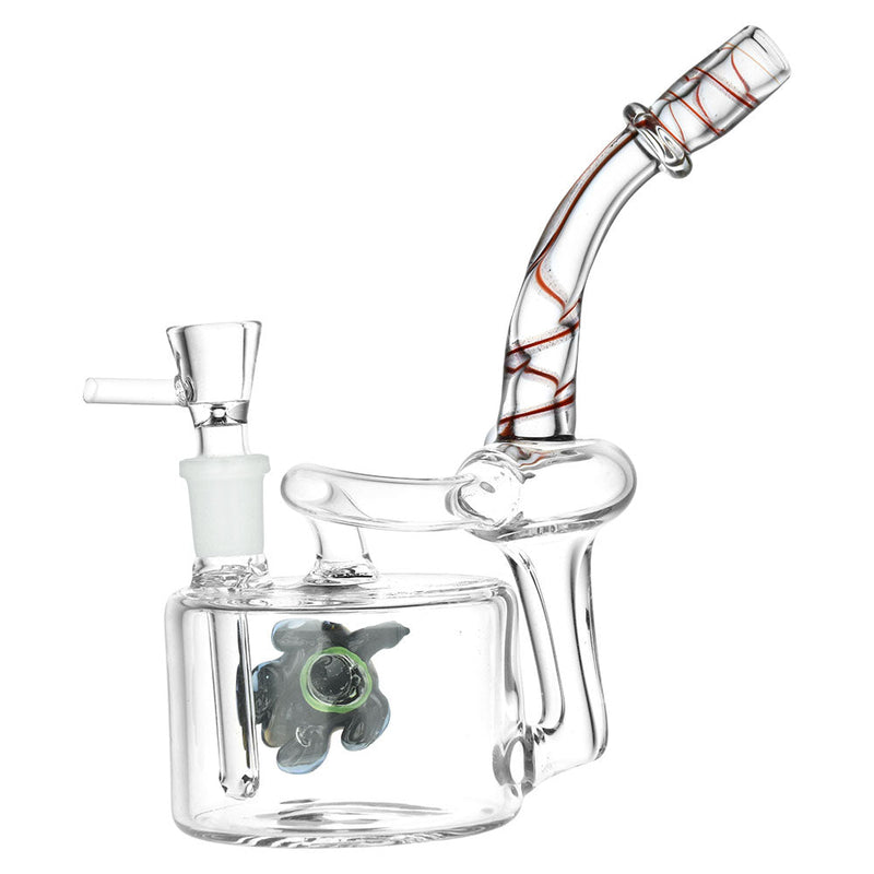 Sunbathing Sea Turtle Recycler Water Pipe - 14mm F / 7" - Headshop.com