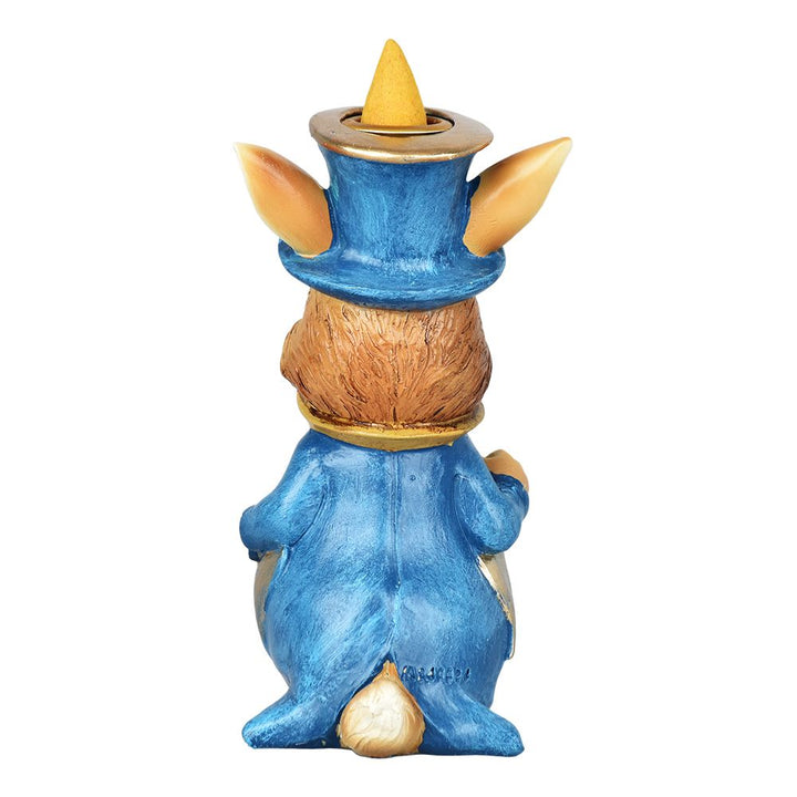 Alice In Wonderland Rabbit Backflow Cone Incense Burner - 6.25" - Headshop.com