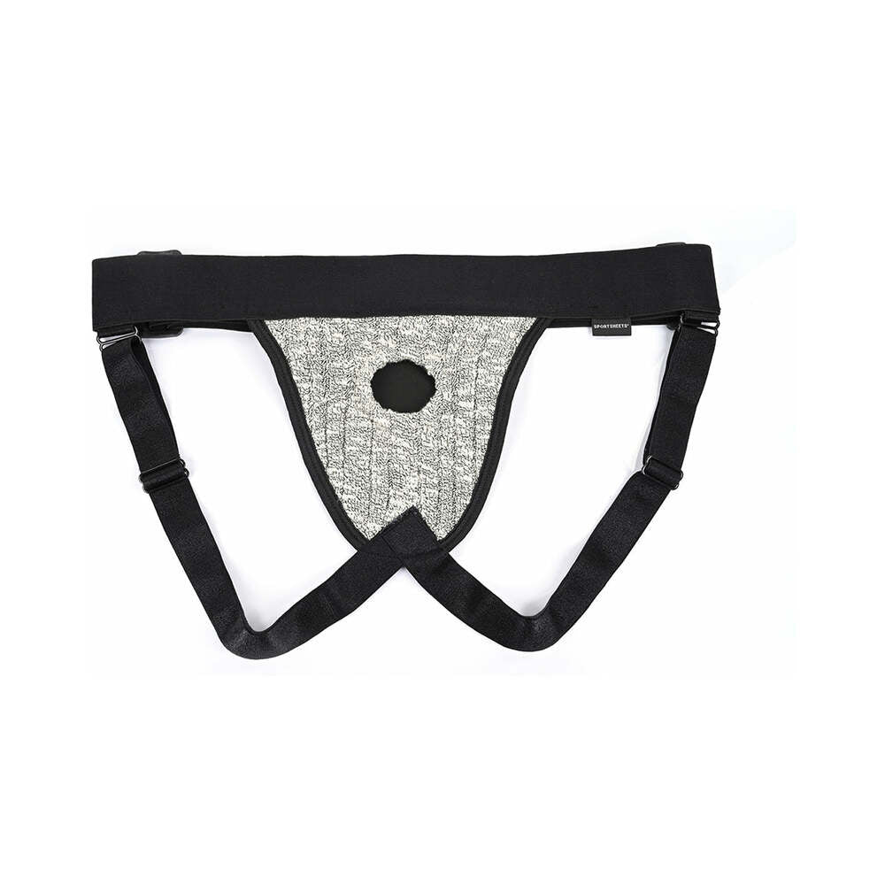 Sportsheets Em.Ex. Fit Harness Jock Knit Adjustable XL-3XL - Headshop.com