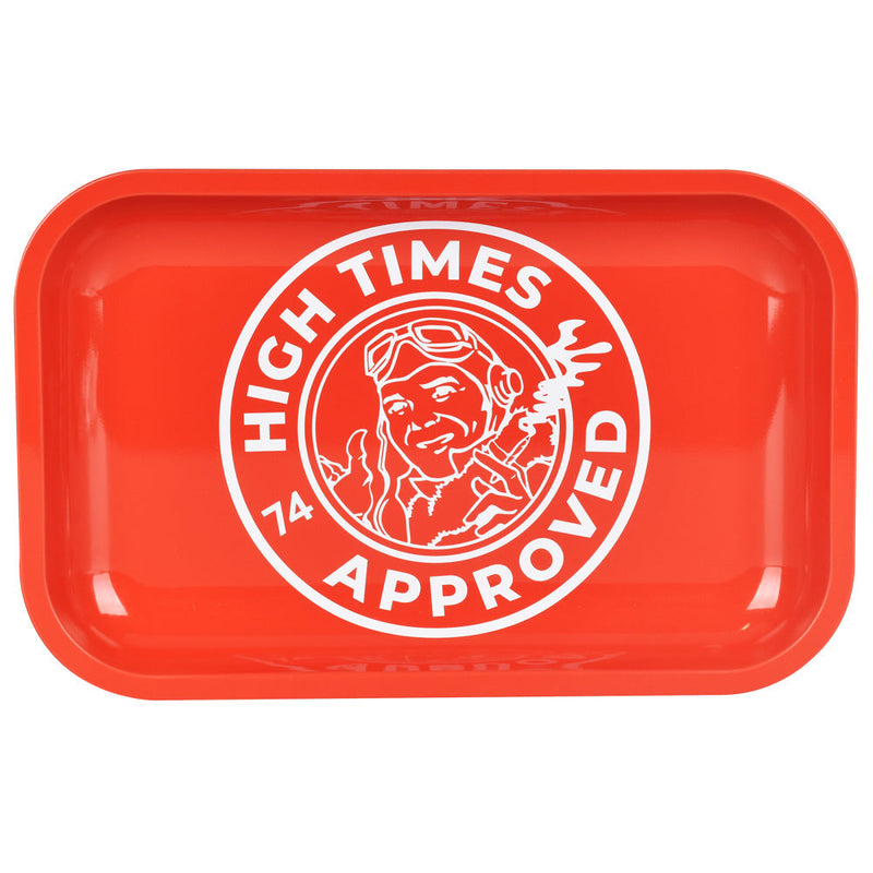 High Times Rolling Tray w/ Lid - 11"x7" / High Times Approved - Headshop.com