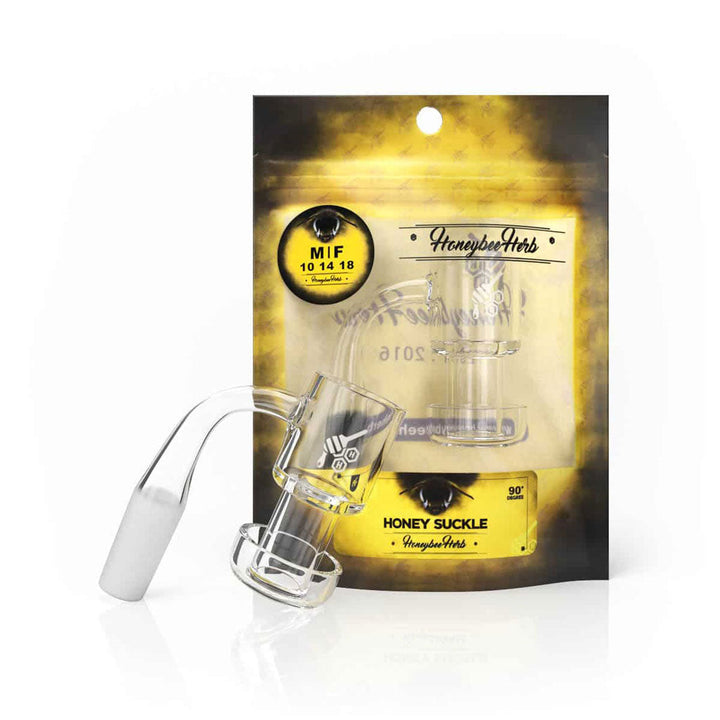 HONEYSUCKLE QUARTZ BANGER - 90° DEGREE | YL - Headshop.com