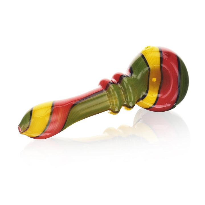 High Society | Helia Premium Wig Wag Spoon (Rasta) - Headshop.com