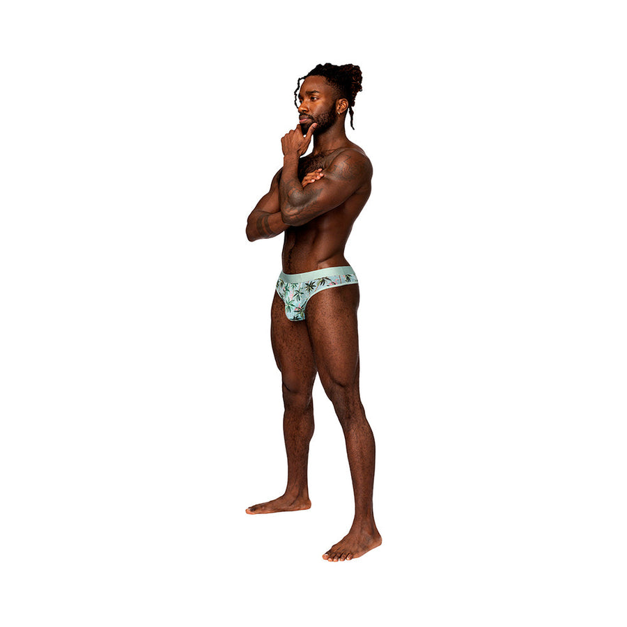 Male Power Sheer Prints Sheer Thong Flamingo L/XL - Headshop.com