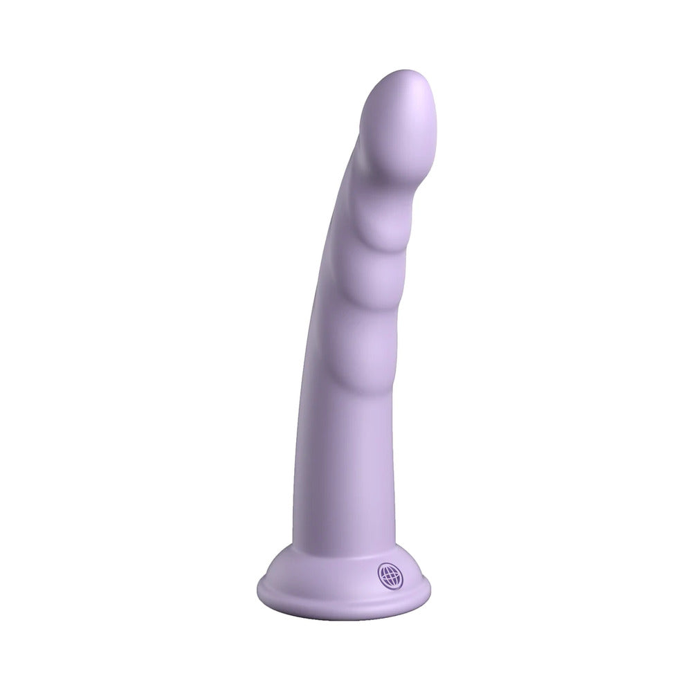 Dillio Platinum Collection Slim Seven 7 in. Silicone Dildo Purple - Headshop.com