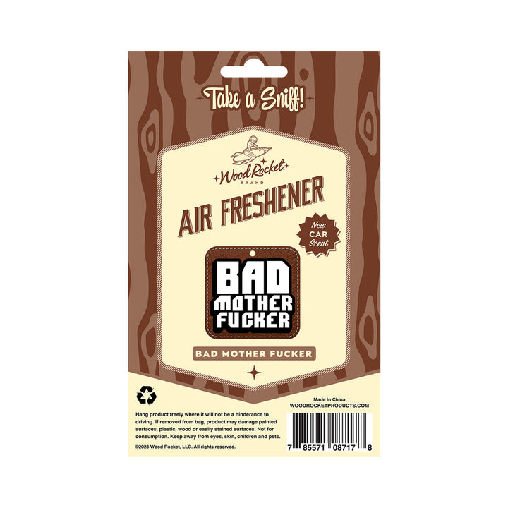 Wood Rocket Air Freshener Bad Mother Fucker - Headshop.com