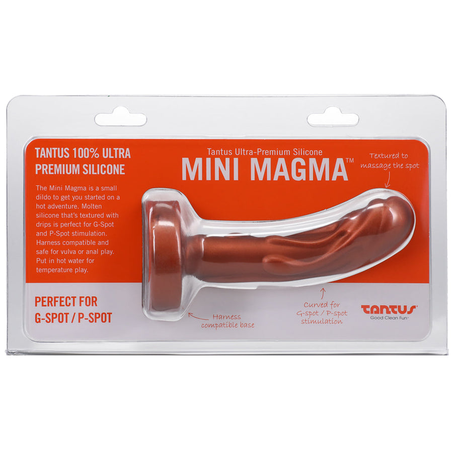 Tantus Mini Magma 5 in. Fantasy Dildo Firm Copper - Headshop.com