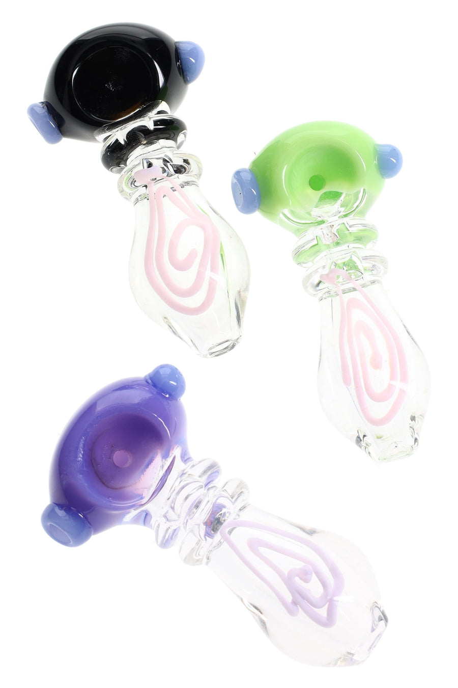 Clear Glass Spoon Pipe “Ring Pop Mini” – 3½″ – Assorted Colors - Headshop.com