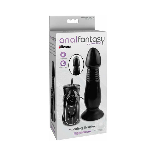 Anal Fantasy Collection Vibrating Thruster With Suction Cup Black - Headshop.com