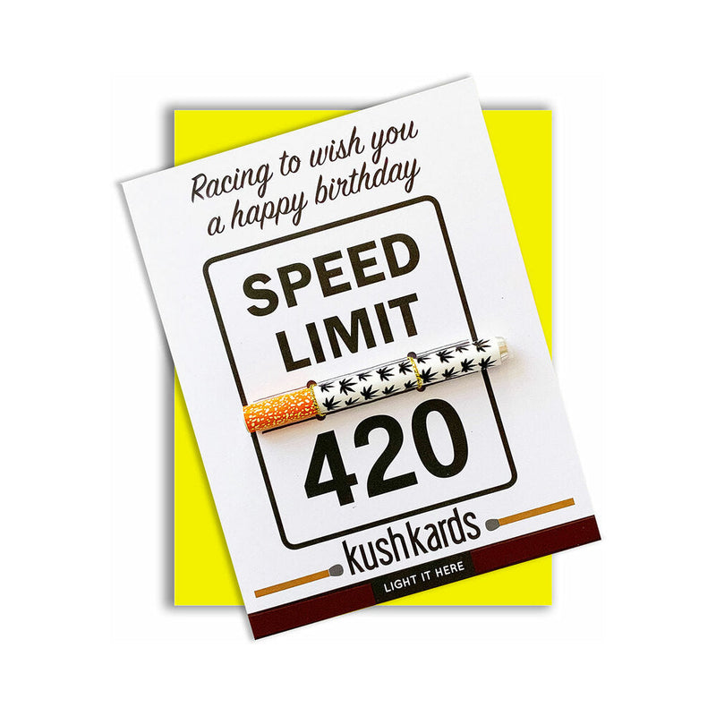 420 Speed Limit Birthday One Hitter Kard - Headshop.com