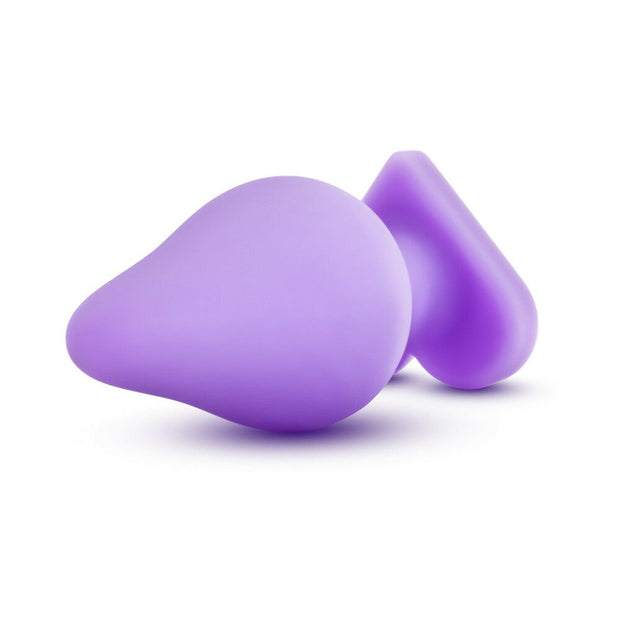 Play with Me Naughty Candy Hearts 'Do Me Now' Anal Plug Purple - Headshop.com