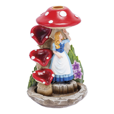 Fujima Alice In Wonderland Mushroom Backflow Incense Burner - 6.75" - Headshop.com