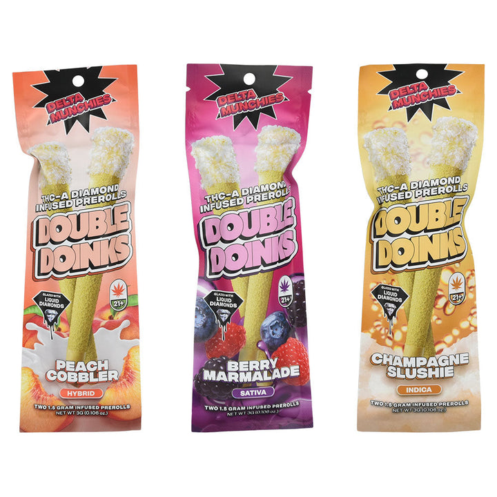 Delta Munchies Double Doink THC-A Pre-Roll | 2pk | 5pc Display - Headshop.com