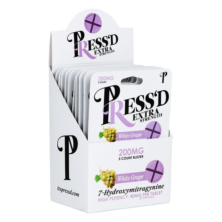 Press'd Extra Strength 7-Hydroxymitragynine Tablets | 200mg - Headshop.com