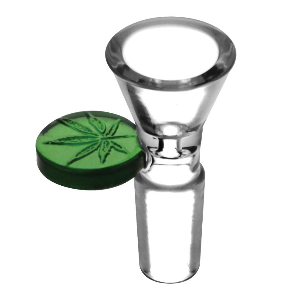 Embossed Leaf Bong Bowl - Headshop.com