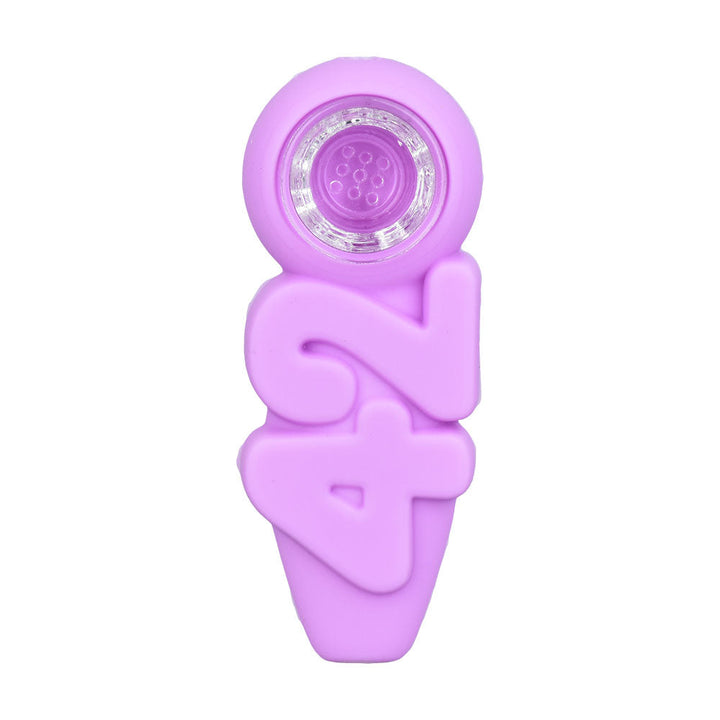 420 Silicone Hand Pipe | 4" | Assorted Colors | 5pc Set - Headshop.com