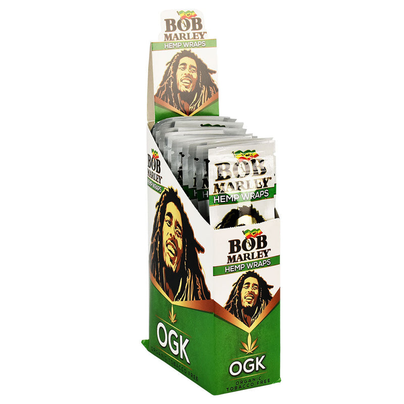 25PC DISP - Bob Marley Hemp Wraps - 2pk - Headshop.com