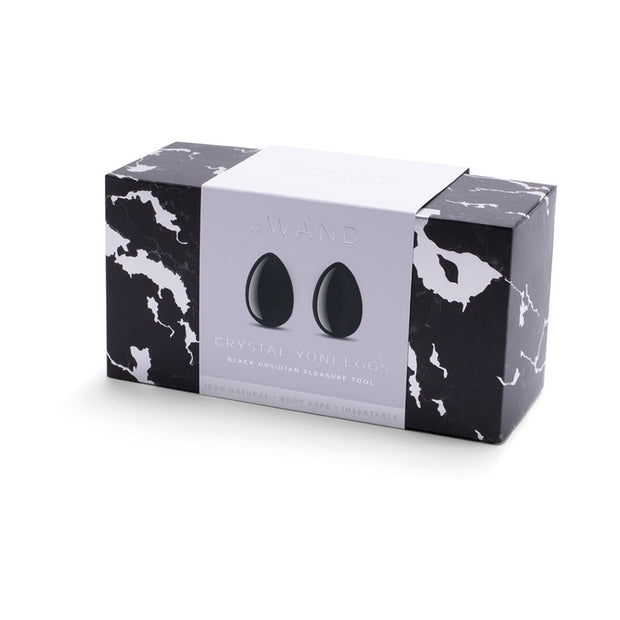 Le Wand Crystal Yoni Eggs Black Obsidian - Headshop.com