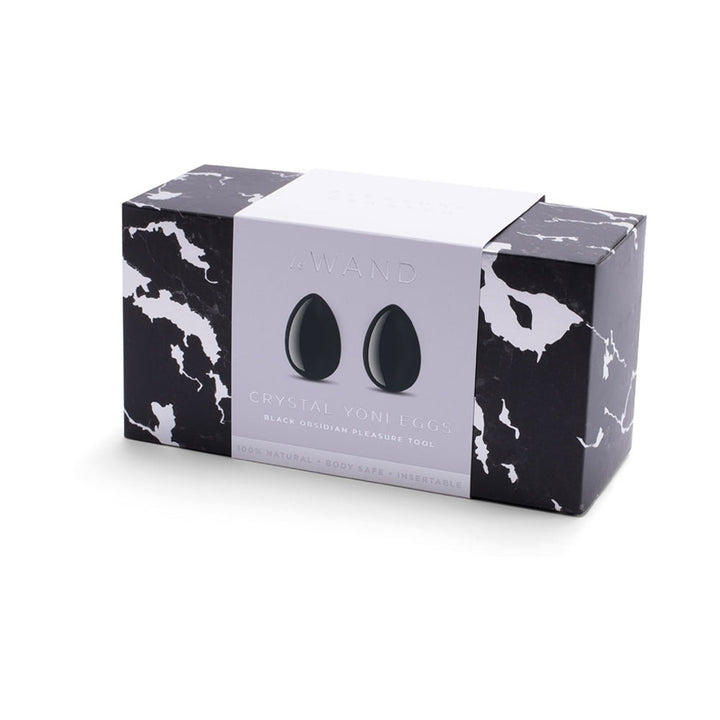 Le Wand Crystal Yoni Eggs Black Obsidian - Headshop.com