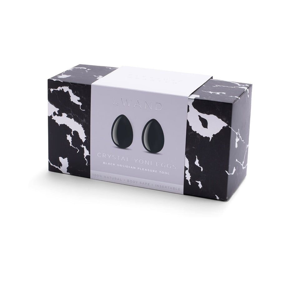 Le Wand Crystal Yoni Eggs Black Obsidian - Headshop.com
